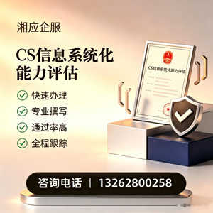 徐州CS信息系统化能力评估申报服务